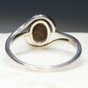 Silver Solid Opal Ring Rear View