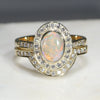 Opal Gold Engagement Ring 