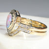 Opal Engagement Ring Set