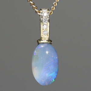 Boulder Opal Gold Pendant