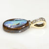 Australian Boulder Opal and Diamond Gold Pendant Code -GPA159
