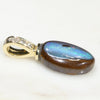 Australian Boulder Opal and Diamond Gold Pendant Code -GPA159