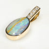 Queensland Boulder Opal Gold and diamond Pendant