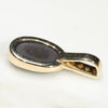 Natural Australian Boulder Opal and Diamond Gold Pendant Code -GPA134