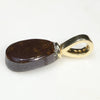 Australian Boulder  Opal and Diamond Gold Pendant Code -GPA160