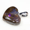 Silver Opal Pendant Side View