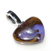 Heart Shape Australian Opal Silver Pendant with Silver Chain Code-SD157