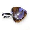 Heart Shape Australian Opal Silver Pendant with Silver Chain Code-SD157