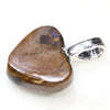 Heart Shape Australian Opal Silver Pendant with Silver Chain Code-SD157