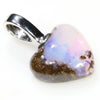 Sterling Silver and Opal Heart Design