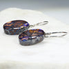 Australian Boulder Opal Matrix Silver Earrings Code -SE297