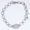 Natural Australian Opal Silver Bracelet 19cm Code-JJB03