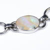 Natural Australian Boulder Opal Silver Bracelet