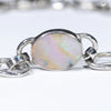 Silver Opal Bracelet with Solid Boulder Opal