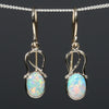 Genuine Crystal Opal Earrings