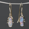  Australian Opal Earrings Natural