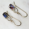 Natural Australian  Boulder Opal Gold Earrings (6 x 4mm) Code GE43