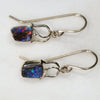Simple Gold Opal Drop Earring Design