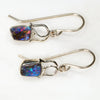 Natural Australian  Boulder Opal Gold Earrings (6 x 4mm) Code GE43