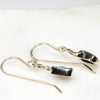 Gold Opal Earrings Side View
