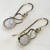 Natural Australian  Crystal  Opal Gold Earrings Code - GE42