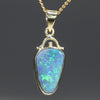 Black Opal Gold Pendant