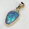 Natural  Australian Black Opal 18K Gold Pendant Code -GPA158
