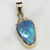 Natural  Australian Black Opal 18K Gold Pendant Code -GPA158