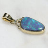 Natural  Australian Black Opal 18K Gold Pendant Code -GPA158