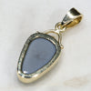 Natural  Australian Black Opal 18K Gold Pendant Code -GPA158