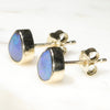 Natural Australian Boulder Opal Gold Earring Studs Code GE30