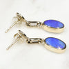 Natural Australian  Boulder Opal Gold Earrings Code - GE36