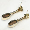 Natural Australian  Boulder Opal Gold Earrings Code - GE36