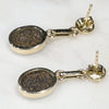 Australian Boulder Opal Gold Earrings (9 x7mm) Code GE39