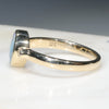 Natural Australian Boulder Opal and Diamond Gold Ring - Size 6.5 Code - RL42