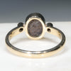 Natural Australian Boulder Opal and Diamond Gold Ring  - Size 7.5 Code - RL34