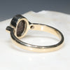 Natural Australian Boulder Opal and Diamond Gold Ring  - Size 7.5 Code - RL34