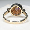 Natural Australian Boulder Opal and Diamond Gold Ring  - Size 7.75 Code - RL33