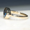 Simple 10k Gold Opal and Diamond ring Design