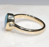 Natural Australian Boulder Opal and Diamond Gold Ring - Size 7 Code - RL28
