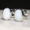 Natural Australian White Opal Silver Stud Earring Code -SE301