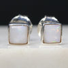 Natural Australian White Opal Silver Stud Earring Code -SE307