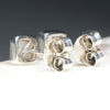 Natural Australian White Opal Silver Stud Earring Code -SE307