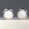 Natural Australian White Opal Silver Stud Earring Code -SE299