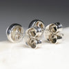 Natural Australian White Opal Silver Stud Earring Code -SE299