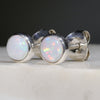 Natural Australian White Opal Silver Stud Earring Code -SE302