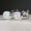 Natural Australian White Opal Silver Stud Earring Code -SE302
