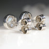 Natural Australian White Opal Silver Stud Earring Code -SE302