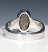 Silver Solid Opal Ring Rear View
