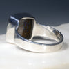 Natural Boulder Opal Matrix Mens Silver Ring -Size 11.25 Code-SM87